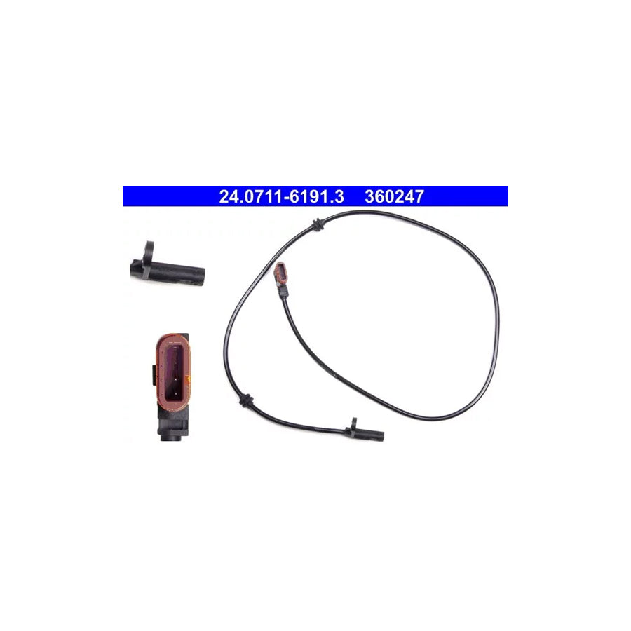 ATE 24.0711-6191.3 Abs Sensor Suitable for Mercedes-Benz C-Class