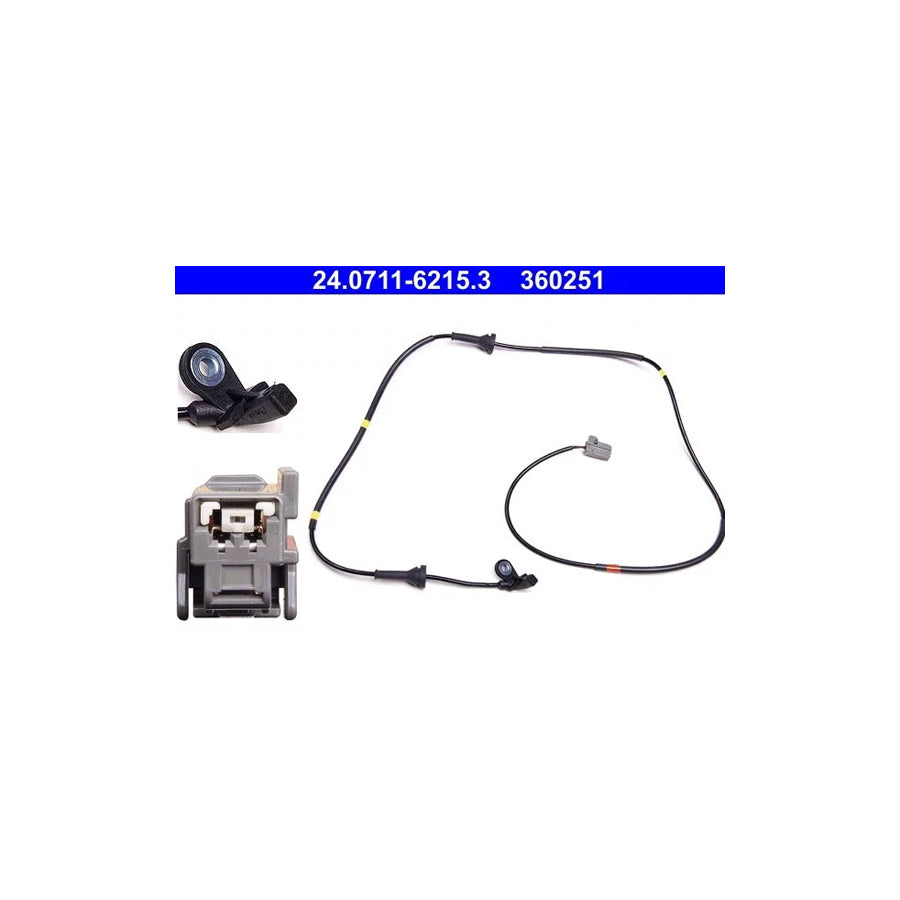 ATE 24.0711-6215.3 Abs Sensor for Volvo Xc90 I (C, 275)