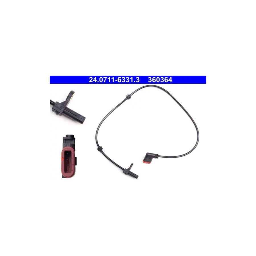 ATE 24.0711-6331.3 Abs Sensor Suitable for Mercedes-Benz S-Class