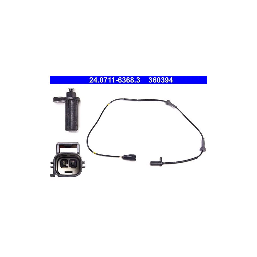 ATE 24.0711-6368.3 Abs Sensor for Volvo Xc90 I (C, 275)