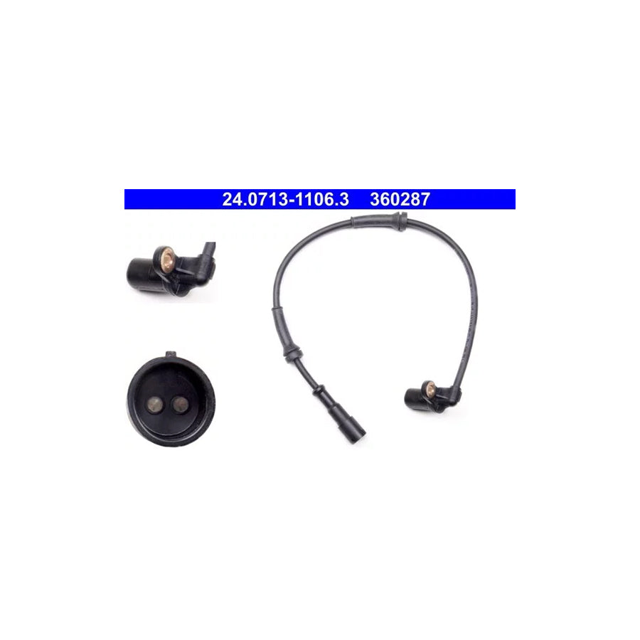 ATE 24.0713-1106.3 Abs Sensor for Renault Twingo