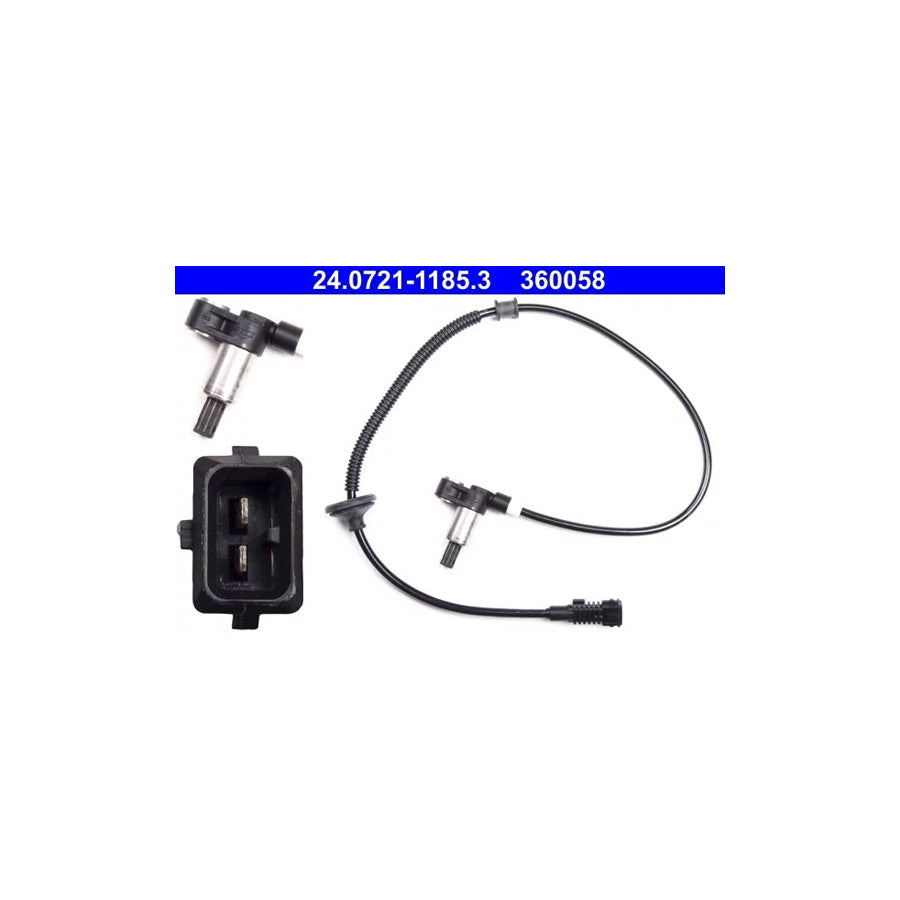ATE 24.0721-1185.3 Abs Sensor for Citroen Xantia