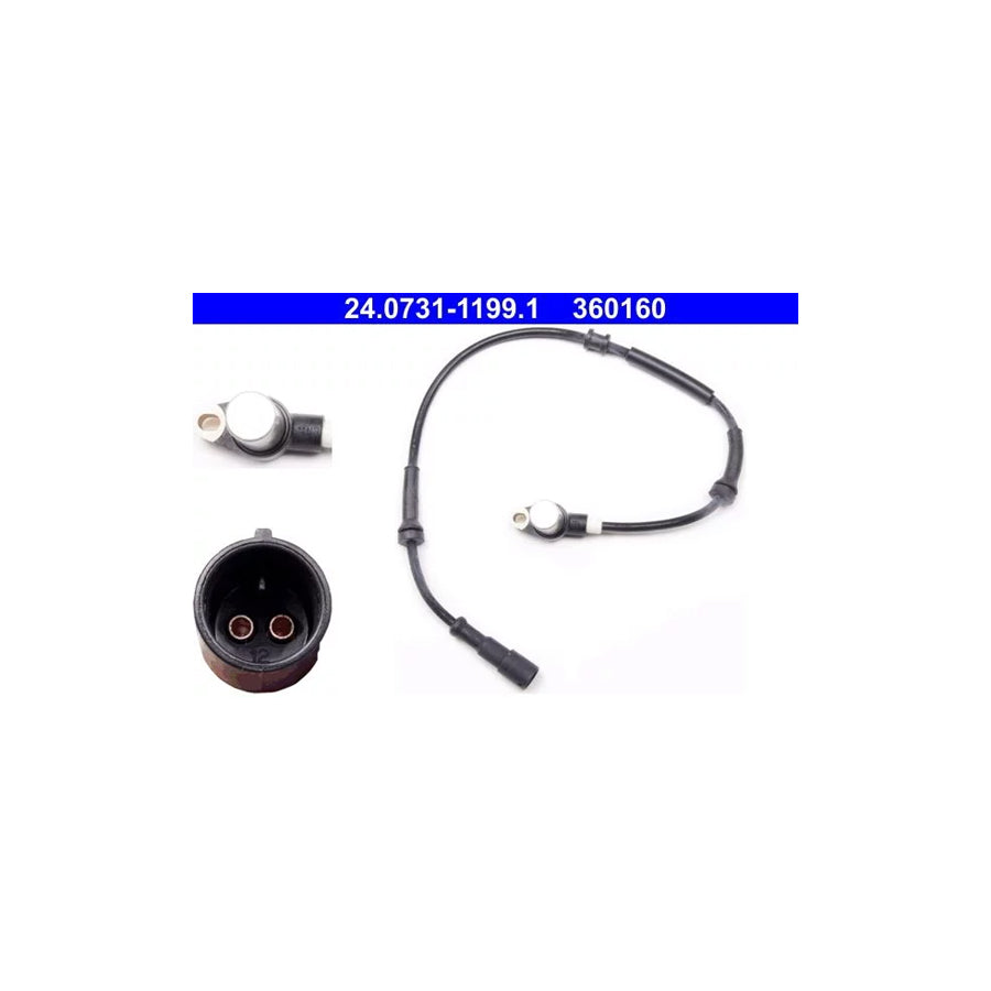 ATE 24.0731-1199.1 Abs Sensor for Renault Laguna