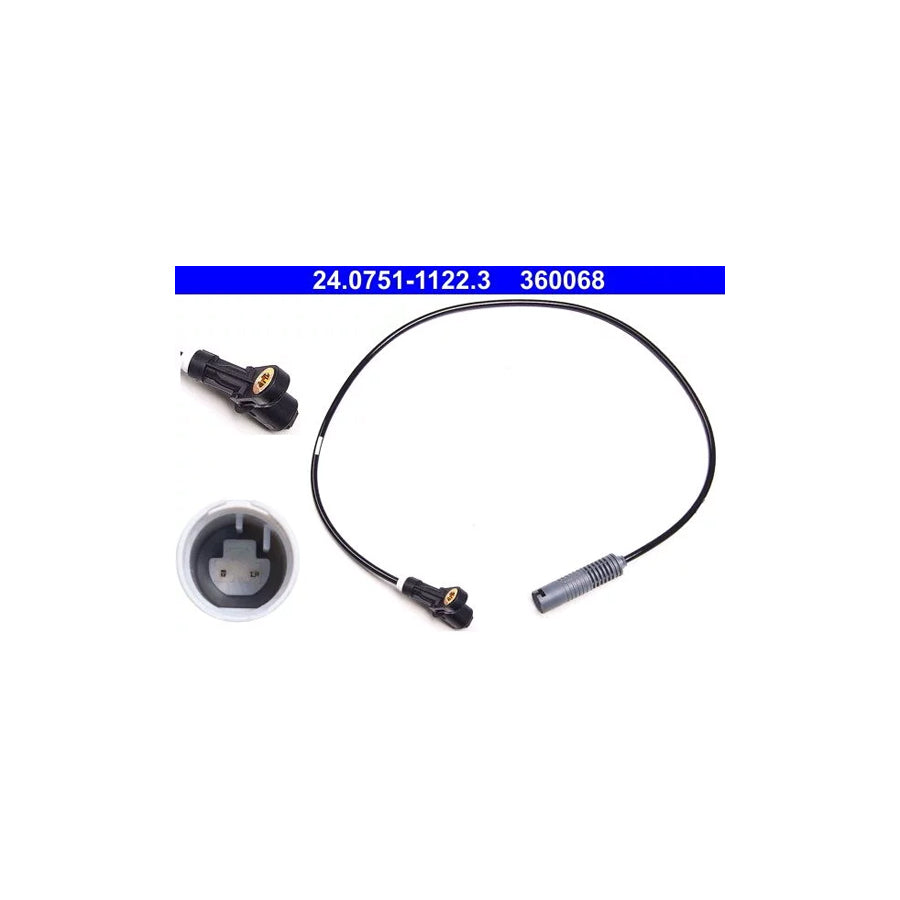 ATE 24.0751-1122.3 Abs Sensor for BMW 3 Series