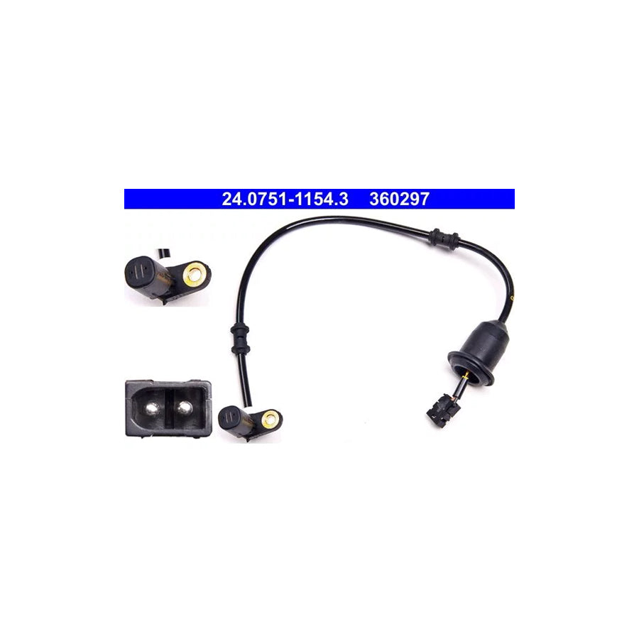 ATE 24.0751-1154.3 Abs Sensor Suitable for Mercedes-Benz Slk (R170)