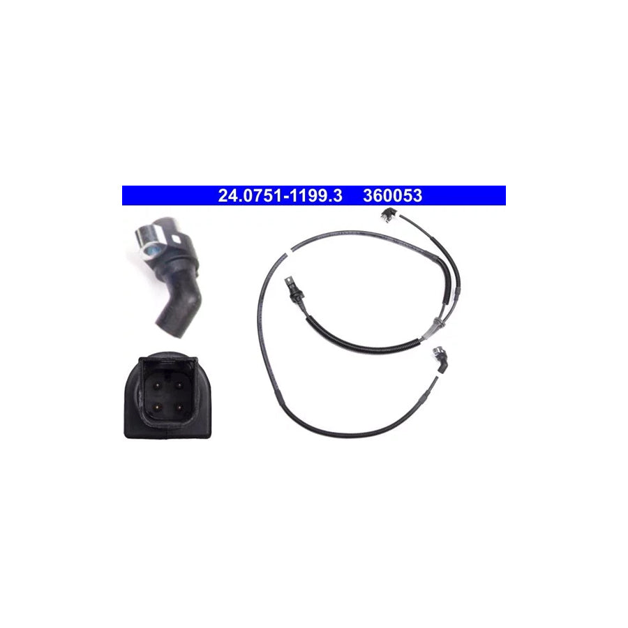ATE 24.0751-1199.3 Abs Sensor for Ford Ka Hatchback (Rb)