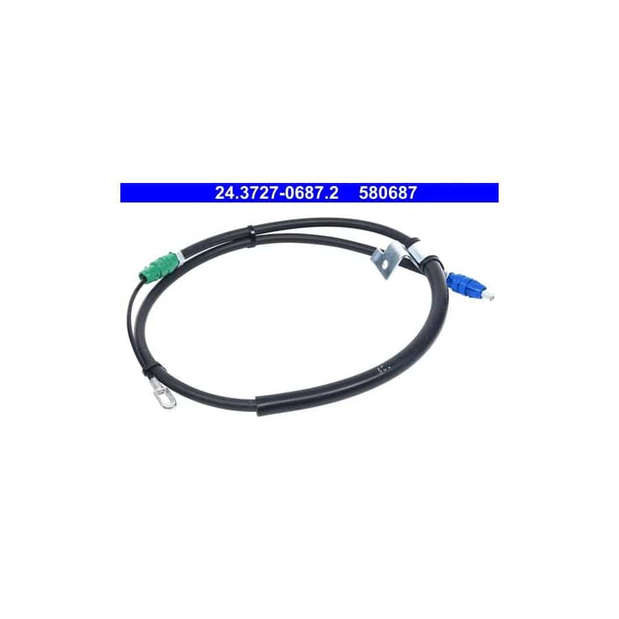 ATE 24.3727-0687.2 Hand Brake Cable for Ford Transit