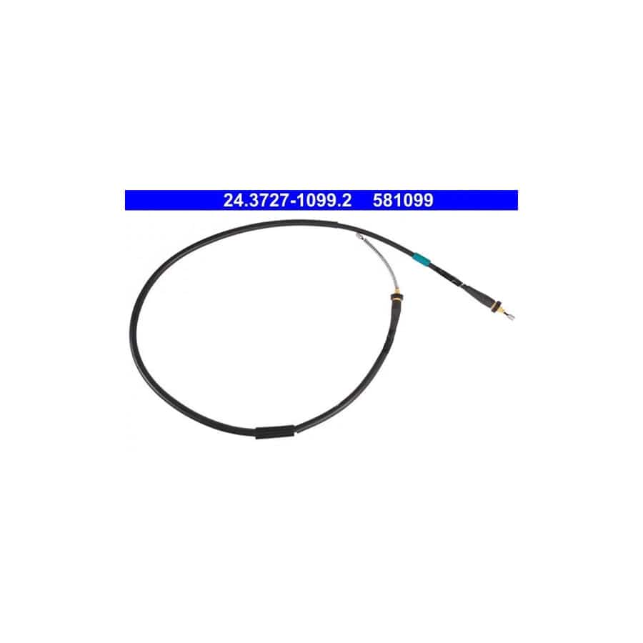 ATE 24.3727-1099.2 Hand Brake Cable for Renault Clio