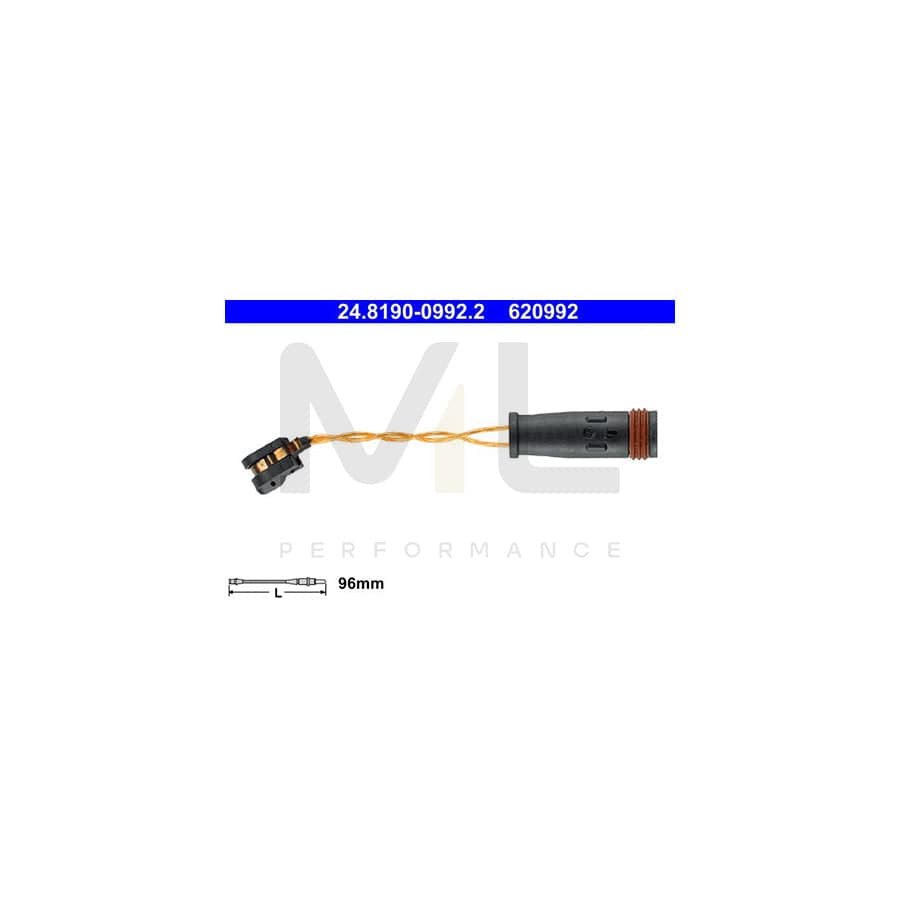 ATE 24.8190-0992.2 Brake pad wear sensor suitable for MERCEDES-BENZ SPRINTER