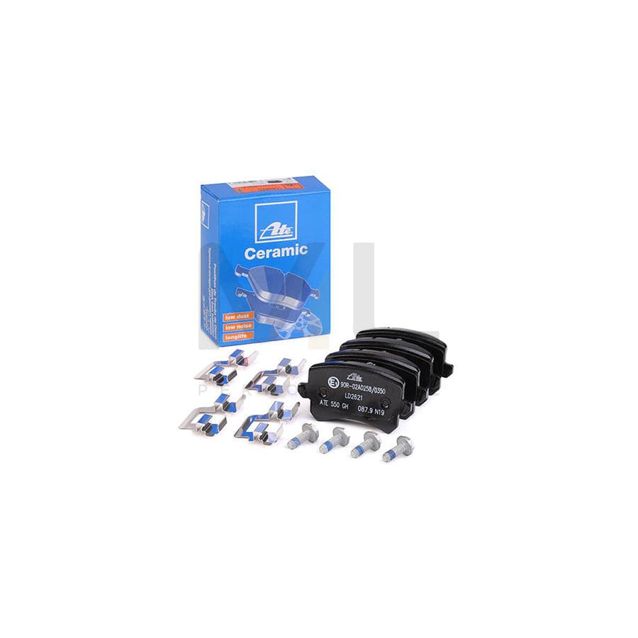 ATE Ceramic 13.0470-2621.2 Brake pad set excl. wear warning contact, not prepared for wear indicator, with brake caliper screws, with accessories