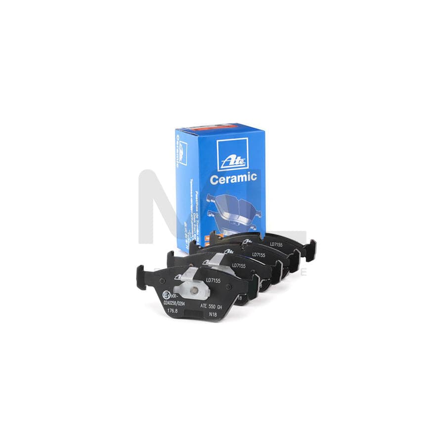 ATE Ceramic 13.0470-7155.2 Brake pad set excl. wear warning contact, prepared for wear indicator