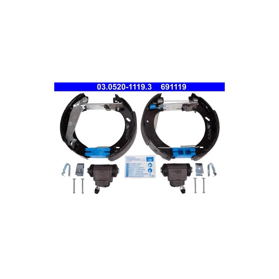 ATE Original Topkit 03.0520-1119.3 Brake Set, Drum Brakes