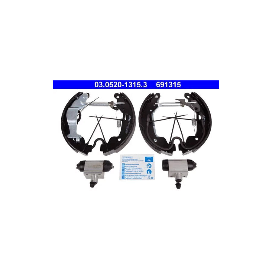 ATE Original Topkit 03.0520-1315.3 Brake Set, Drum Brakes