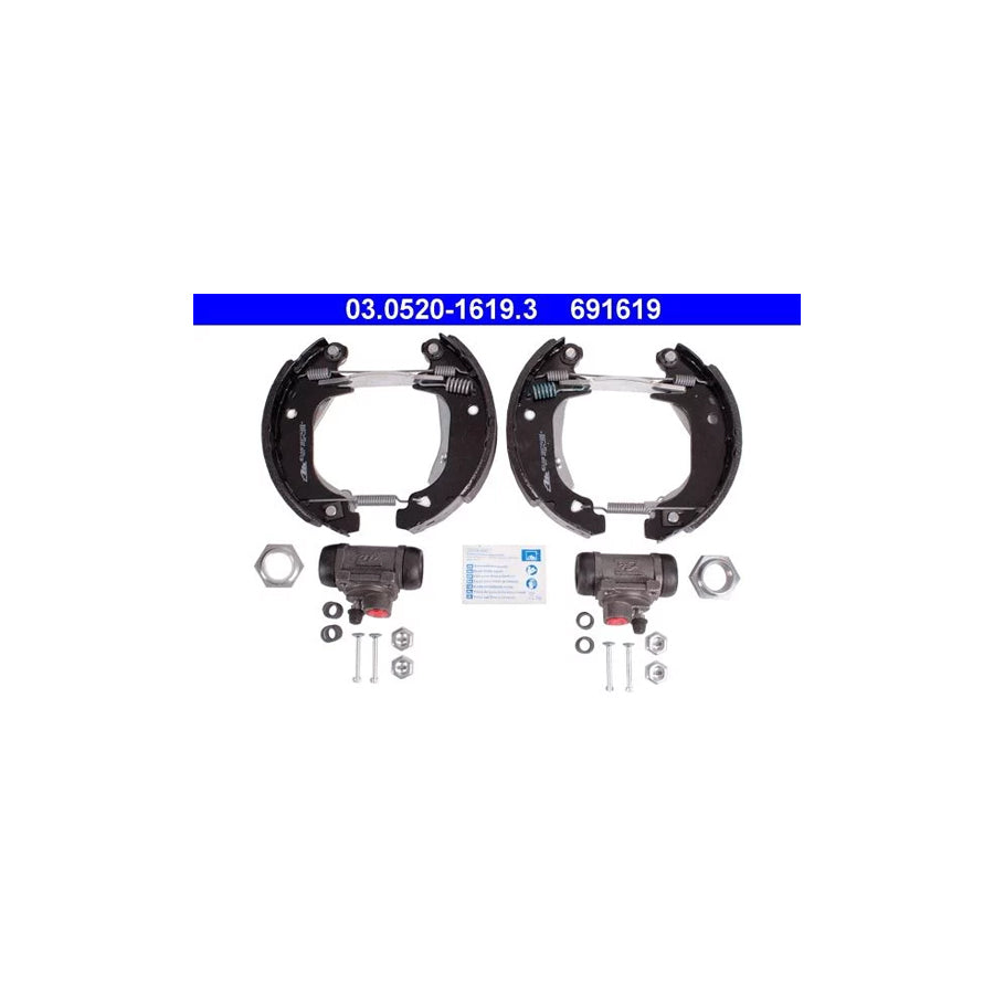 ATE Original Topkit 03.0520-1619.3 Brake Set, Drum Brakes