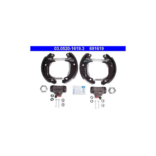 ATE Original Topkit 03.0520-1619.3 Brake Set, Drum Brakes