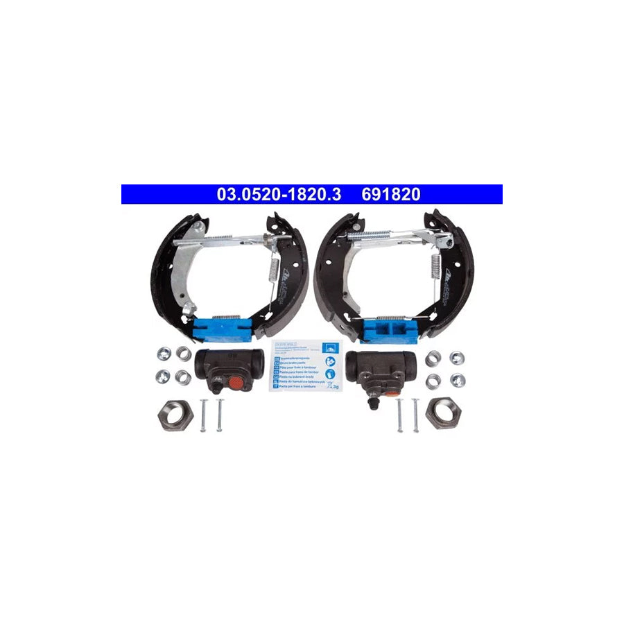 ATE Original Topkit 03.0520-1820.3 Brake Set, Drum Brakes