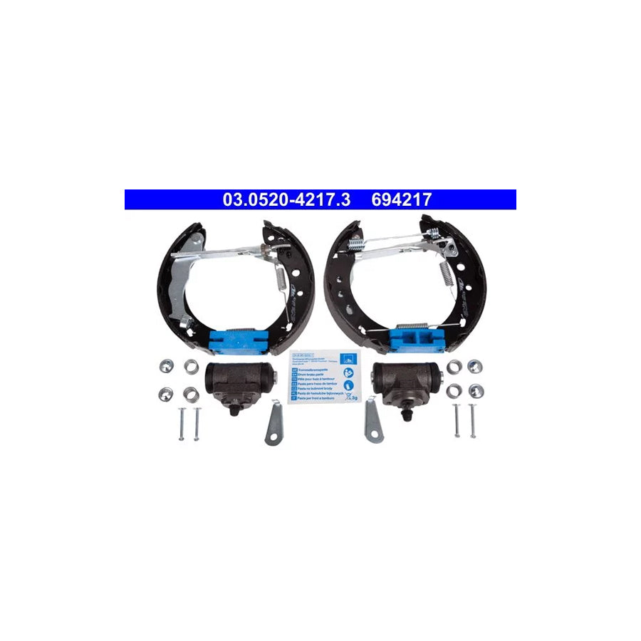 ATE Original Topkit 03.0520-4217.3 Brake Set, Drum Brakes for Nissan Micra II Hatchback (K11)