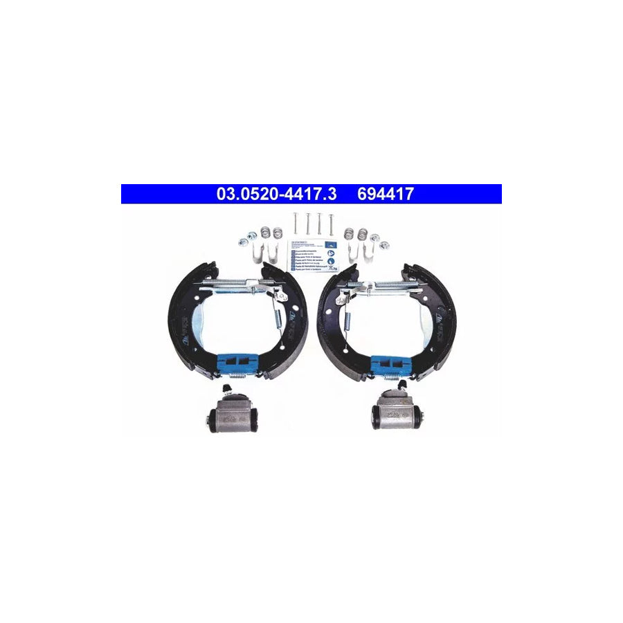 ATE Original Topkit 03.0520-4417.3 Brake Set, Drum Brakes for Hyundai Getz (Tb)