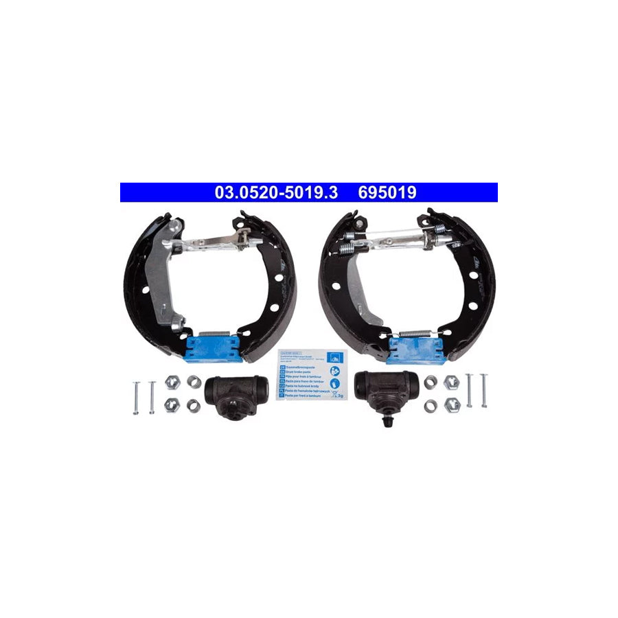 ATE Original Topkit 03.0520-5019.3 Brake Set, Drum Brakes for Renault Megane