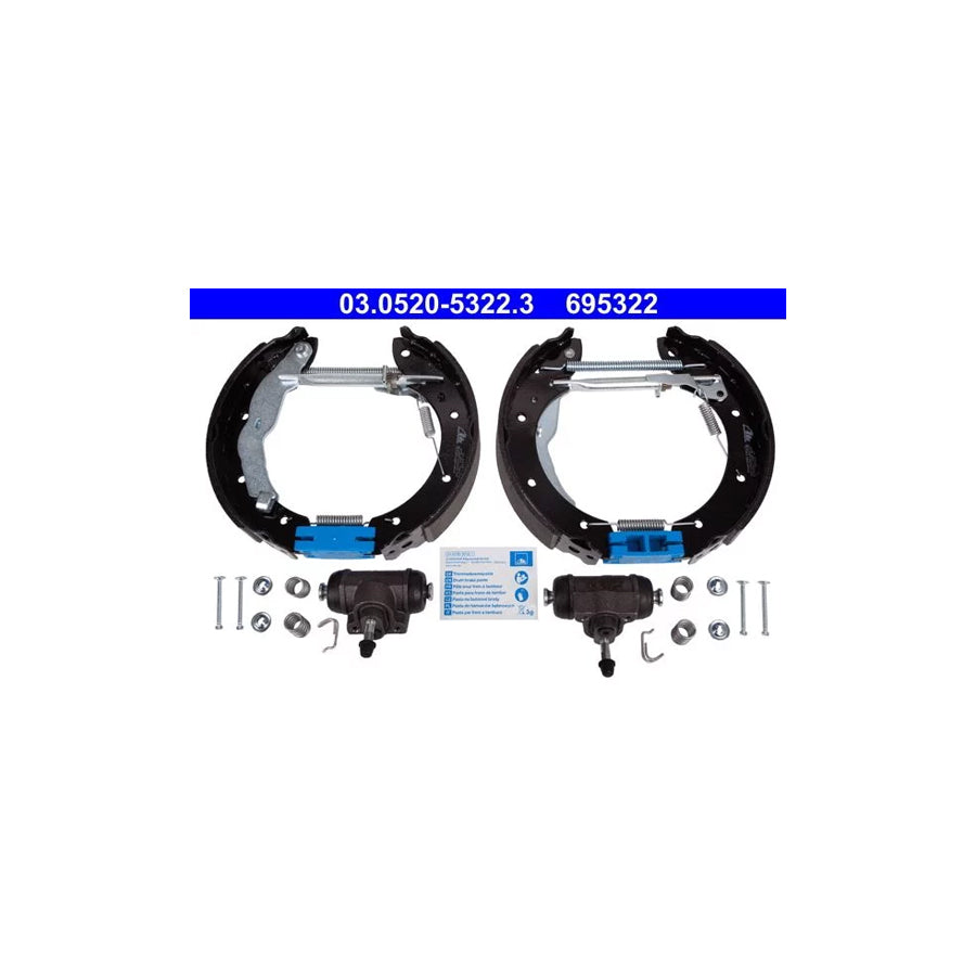 ATE Original Topkit 03.0520-5322.3 Brake Set, Drum Brakes for BMW 3 Compact (E36)