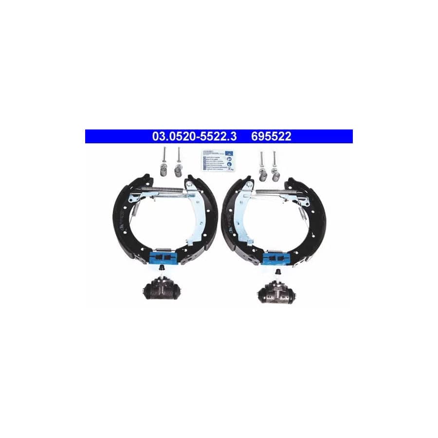ATE Original Topkit 03.0520-5522.3 Brake Set, Drum Brakes for Renault Espace III (Je)
