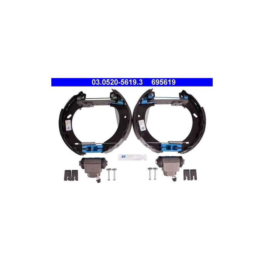ATE Original Topkit 03.0520-5619.3 Brake Set, Drum Brakes for Ford Escort