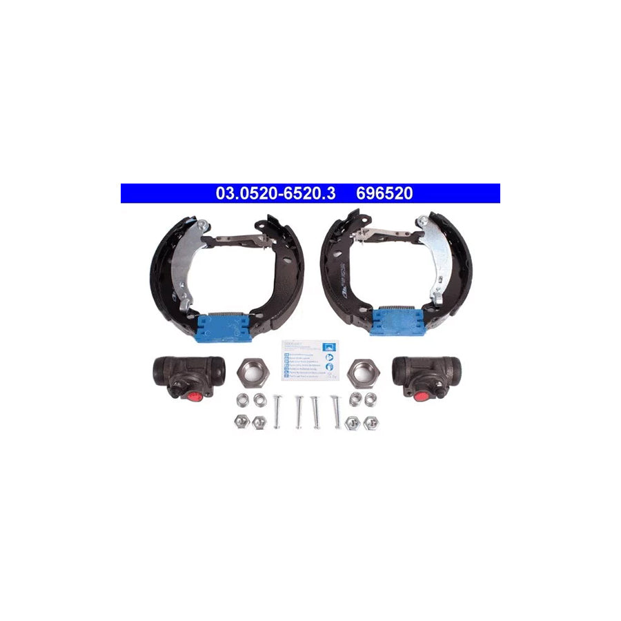 ATE Original Topkit 03.0520-6520.3 Brake Set, Drum Brakes for Peugeot 206