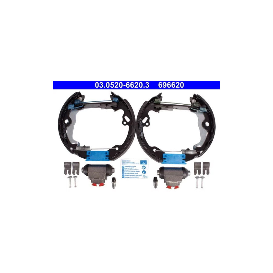 ATE Original Topkit 03.0520-6620.3 Brake Set, Drum Brakes for Ford Focus