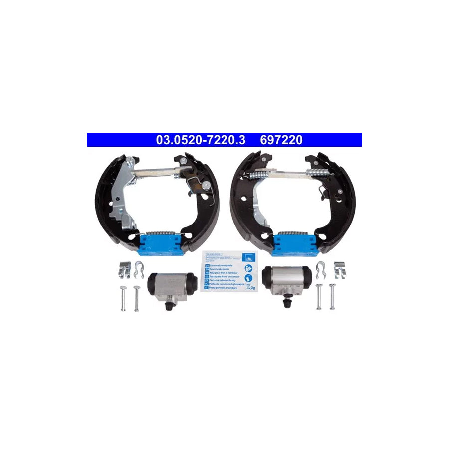 ATE Original Topkit 03.0520-7220.3 Brake Set, Drum Brakes for Fiat Punto II Hatchback (188)