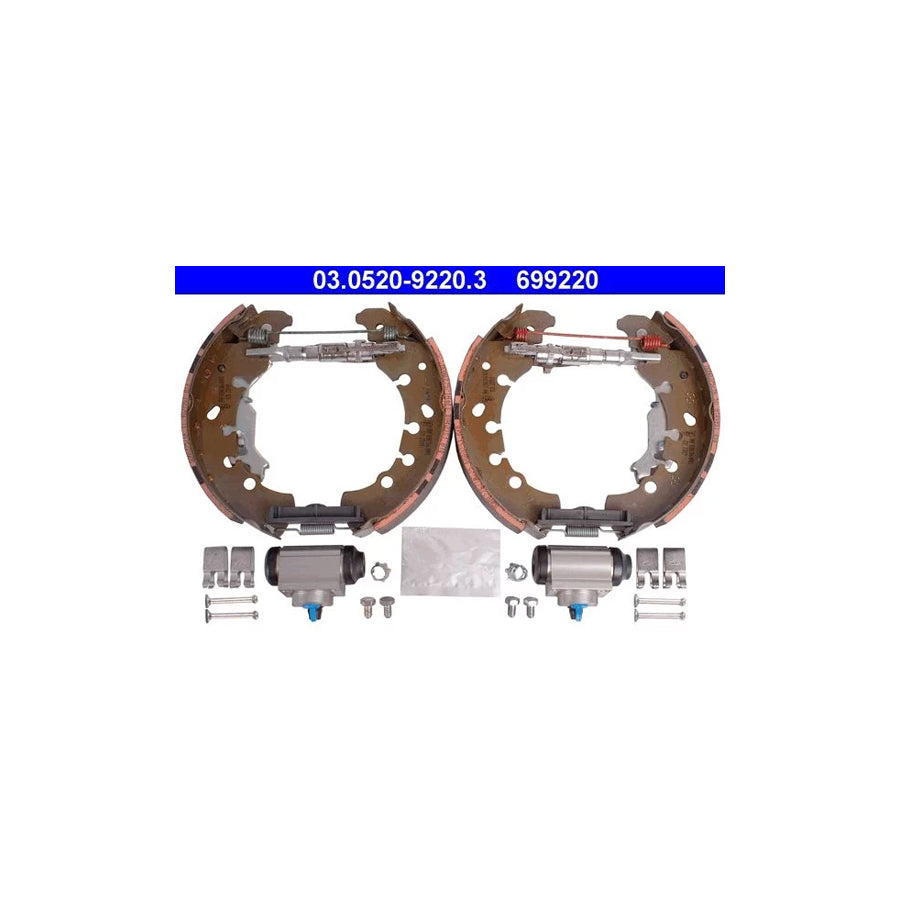 ATE Original Topkit 03.0520-9220.3 Brake Set, Drum Brakes