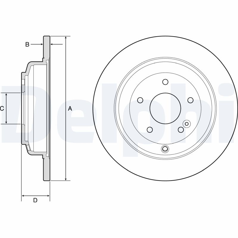 DELPHI BG4793C Brake Disc .