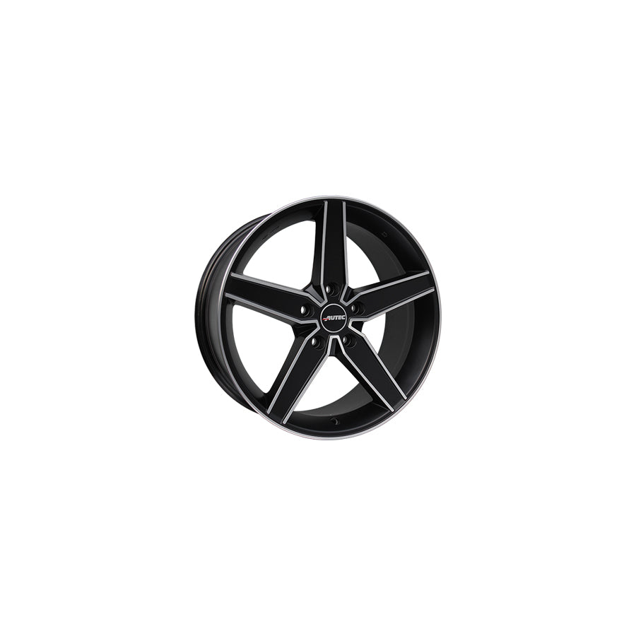 Autec Delano 8x18 ET45 D8018455052116 Matt Black Polished Wheel