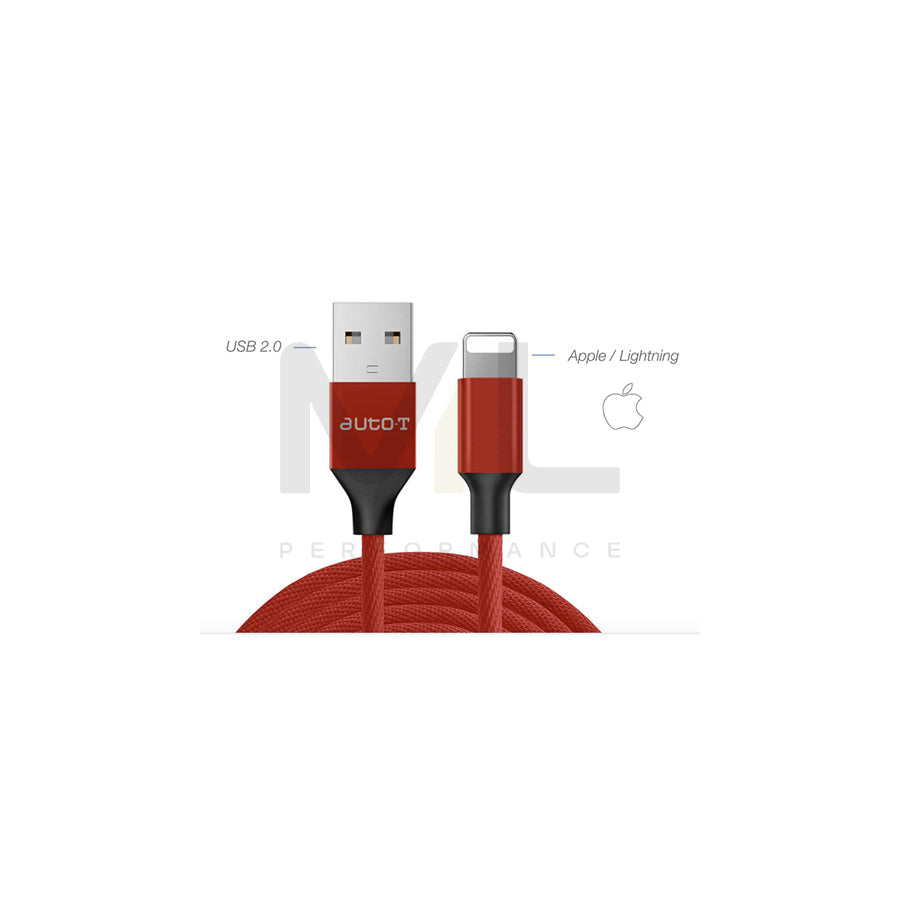 AUTO-T 540346 USB charge cable Red, Blister Pack