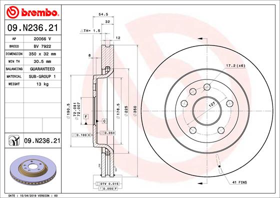 TOURMAX BCF-119 Disc Brake Caliper Repair Kit