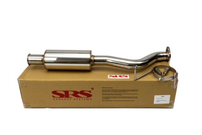 SRS AXBS-C92-SP Spoon Style Axleback System Stainless Steel (Civic 91-01 3DR)