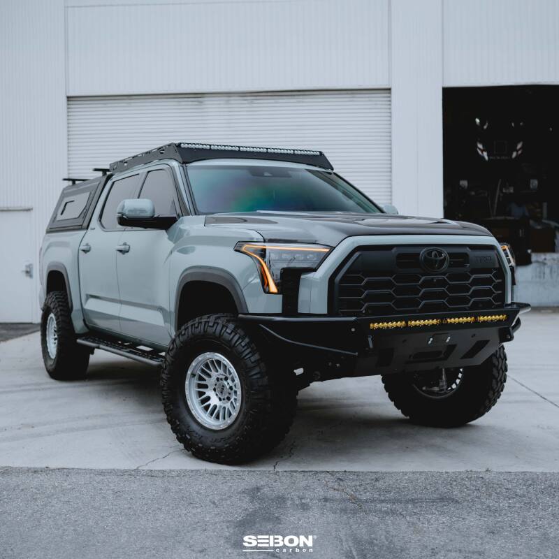 Seibon 22-24 Toyota Tundra / 23-24 Toyota Sequoia RR-Style Carbon Fiber Hood