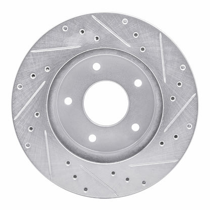 R1 Concepts R1 78-81 Pontiac Firebird Rear Left Drilled & Slotted Silver Brake Rotor