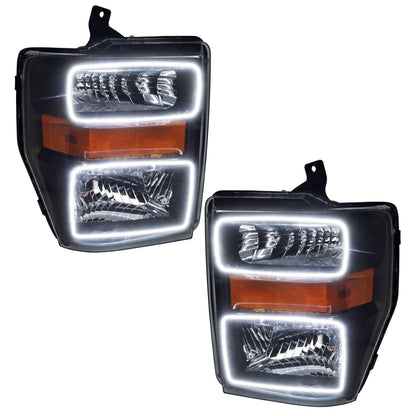 ORACLE Lighting Oracle 08-10 Ford F250/350 LED HL - Black - ColorSHIFT w/ 2.0 Controller