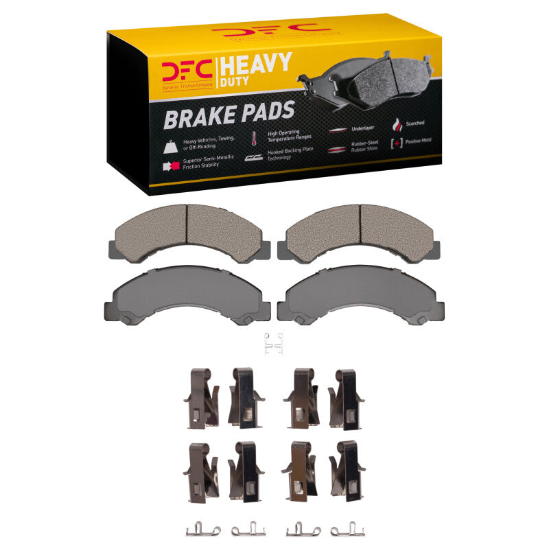 DFC 98-24 Chevrolet W3500 Gas Engine Rear/Front Heavy Duty Pads and Hardware Kit