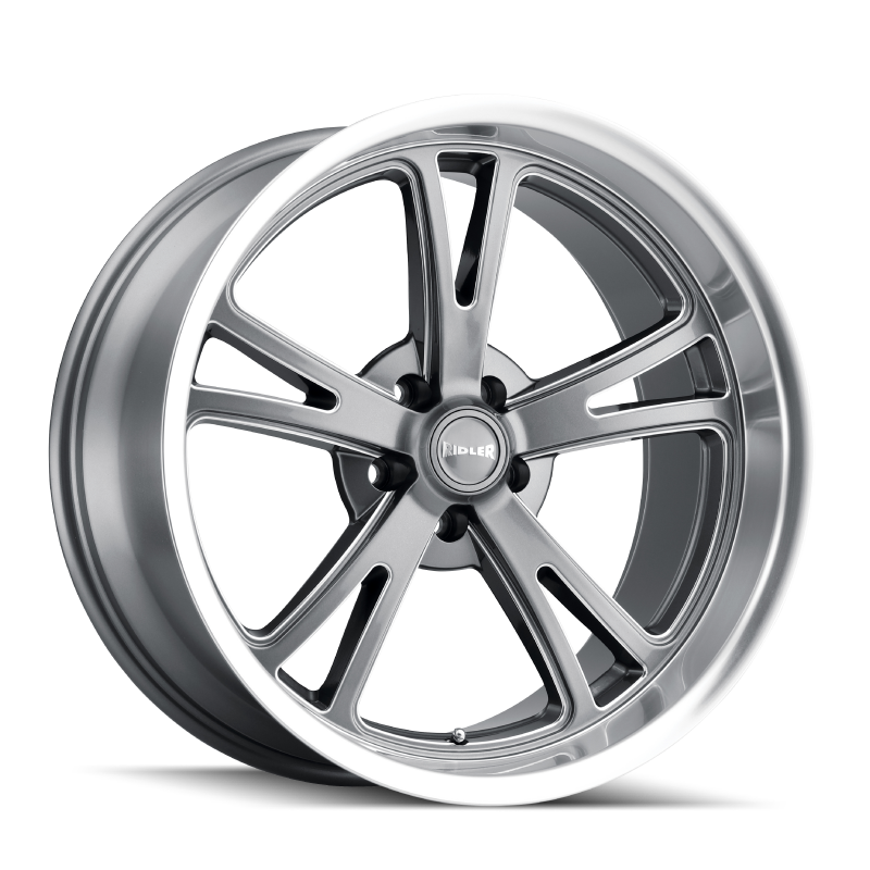 Ridler Wheels Ridler 606 20x10 / 5x120.65 BP / 0mm Offset / 83.82mm Hub Gloss Grey Machined Wheel