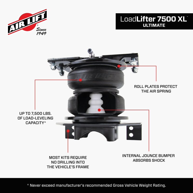 Air Lift LoadLifter 7500 XL Ultimate Air Spring Kit for 2019 Ram 3500 (2WD & 4WD)