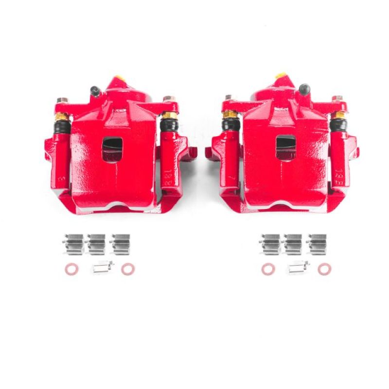 PowerStop Power Stop 01-05 Toyota RAV4 Front Red Calipers w/Brackets - Pair
