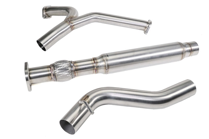 Perrin Performance PERRIN 22-26 Subaru WRX Stainless Steel Midpipe w/Resonator 3in. (Fits OEM/Aftermarket Mufflers)