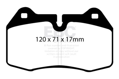EBC 94-99 BMW M5 3.8 (E34) Yellowstuff Front Brake Pads