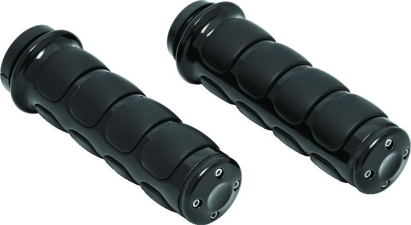 Kuryakyn ISO Grips Without Throttle Boss Throttle-By -Wire Black