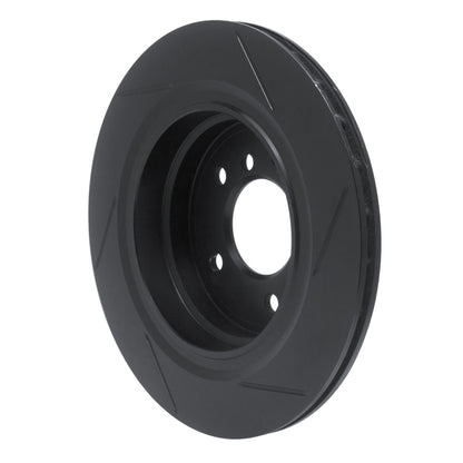 R1 Concepts R1 95-02 BMW M3 Rear Right Slotted Black Brake Rotor