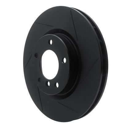 R1 Concepts R1 95-02 BMW M3 Left Front Slotted Black Brake Rotor