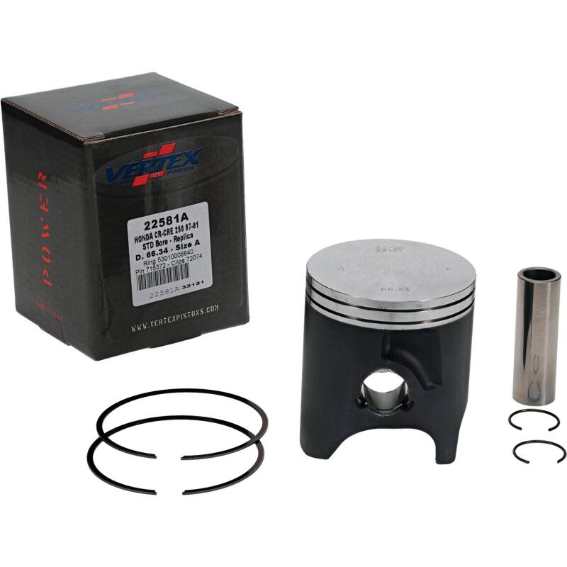 Vertex Pistons Vertex Piston 97-01 Honda CR 250 R 250cc Cast Replica Piston Kit