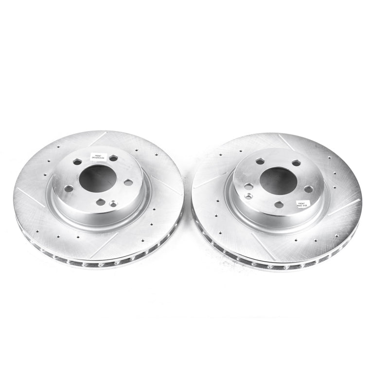 PowerStop Power Stop 2006 Mercedes-Benz E350 Front Evolution Drilled & Slotted Rotors - Pair