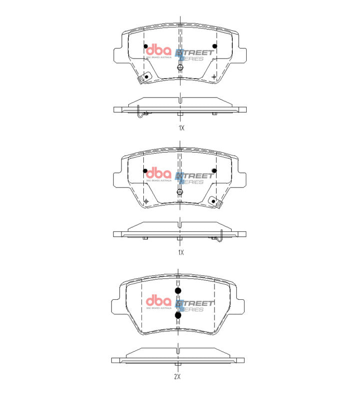 DBA 2021+ Genesis GV80 Street Series Rear Brake Pads